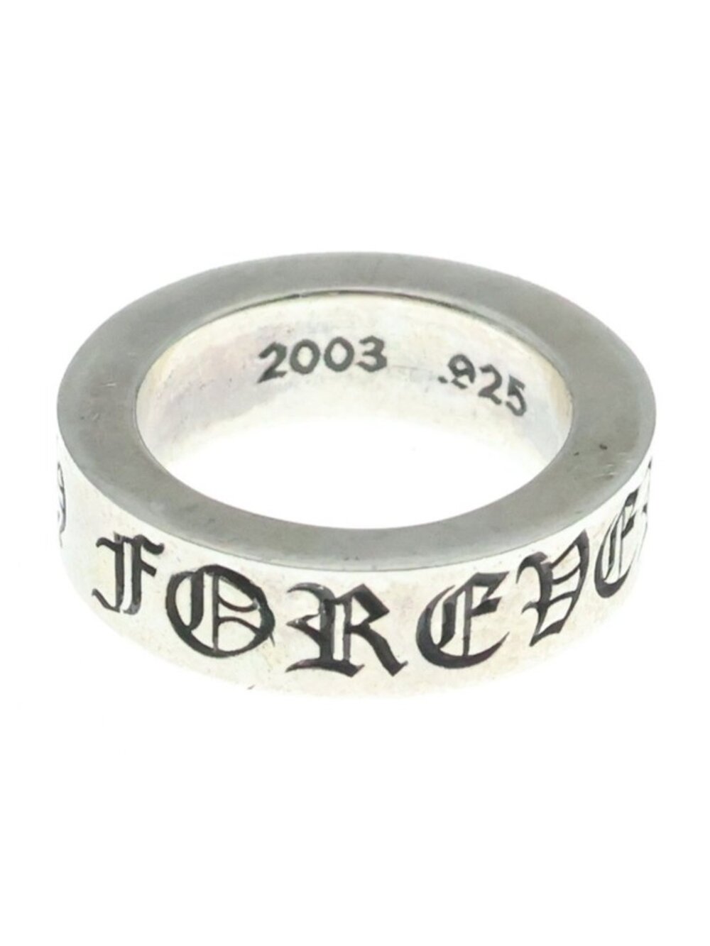 Chrome Hearts Spacer Forever Ring Silver